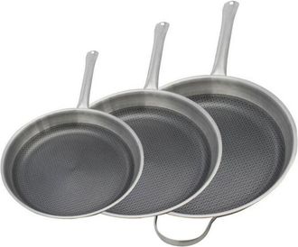 ELO Set De 3 Sartenes Elo Relief Solutions &Oslash;24/28/32 Cm Cer&aacute;mica Elodur Select Sin Pfas Gris