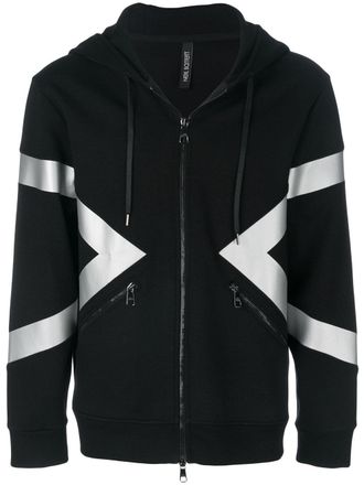 Neil Barrett Giacca con cappuccio Modernist - Nero