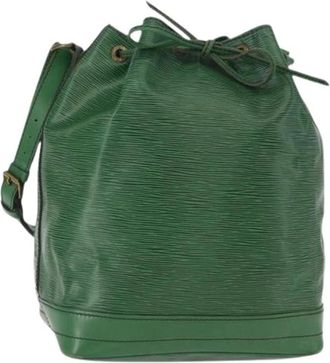 Louis Vuitton Pre-owned Vintage Bucket Bag - Dames - Vintage Tas - Groen - ONE Size - Leer - Vintage