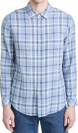 Rails Wyatt Shirt In Glass/blue Plaid
