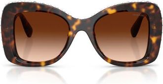 Swarovski 51mm Butterfly Sunglasses in Havana /Gradient Brown at Nordstrom