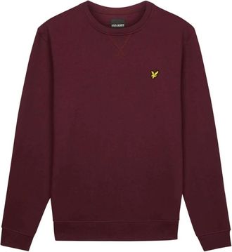 Lyle & Scott Crew Neck Sweatshirt - Heren - Sweatshirts - Rood - 2XL - Katoen - Hoodies & sweatvesten
