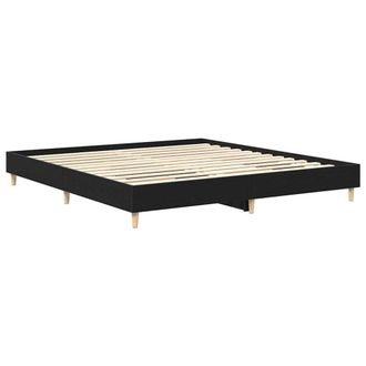 Berkfield Home Bed Frame Black Oak 200x200 cm Engineered Wood