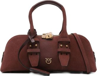 Pinko Bowling Bag - Dames - Handtassen - Paars - ONE Size - Leer - Tassen