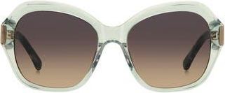 Kate Spade New York 55mm lottie butterfly sunglasses in Green at Nordstrom Rack