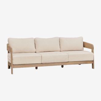 Sklum Sklum - Divano Da Giardino Uleno 3 Posti In Legno Di Acacia