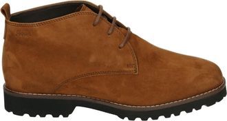 Sioux Sportieve Mid Damesschoenen Cognac Nubuck - Dames - Veterlaarzen - Bruin - 41 EU - Leer - Schoenen