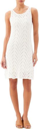 Karen Kane Open Stitch Shift Dress in Off White at Nordstrom, Size X-Small