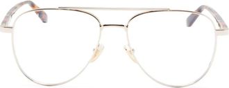 Gucci pilot-frame glasses - Gold