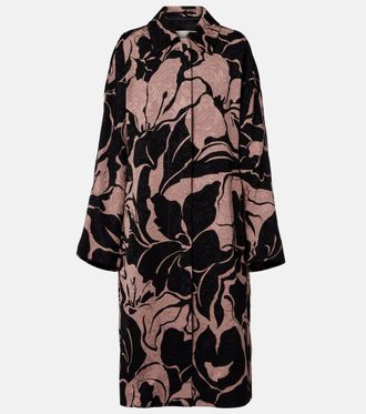 Dries Van Noten Cappotto con stampa floreale