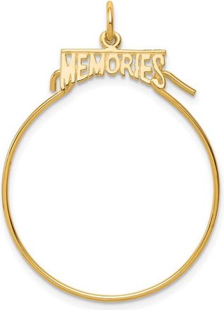 Diamond2Deal 10k Yellow Gold MEMORIES Charm Holder