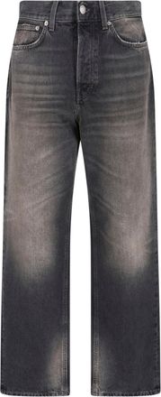 Haikure Black Logan Wide-Leg Cotton Denim Jeans