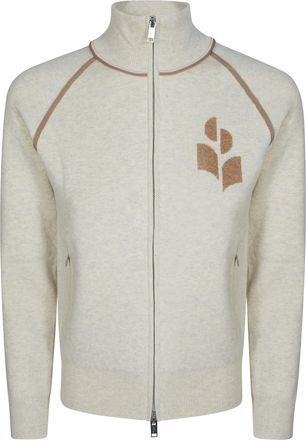 Isabel Marant Lanya-Gz Zip-Up High Collar Knit Jacket