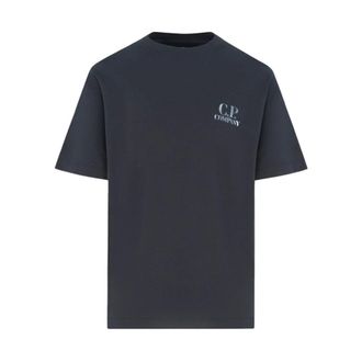 C.P. Company C.P. Company, T-Shirts, male, Blue, XL, Branded Cotton T Shirt