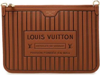Louis Vuitton Pre-owned Vintage Pouch - Dames - Vintage Clutch - Bruin - ONE Size - Leer - Vintage