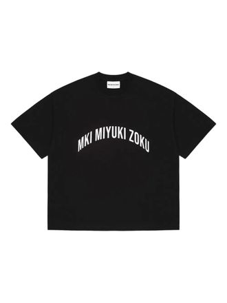 Mki Miyuki Zoku arc-logo T-shirt - Black