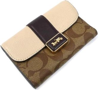 Coach Pre-owned Wallets, female, Multicolor, Size: ONE SIZE Pre-owned Leather Wallet
