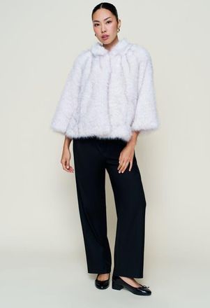 Guizio Lucienne Faux Fur Outerwear in Arctic Cream at Nordstrom, Size X-Large