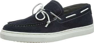 Silver Street London Mens Derwent Boat Shoe, Navy, 10 UK