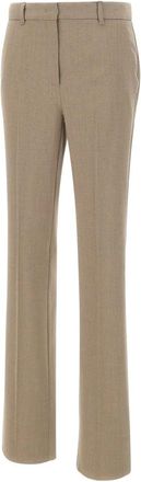 Marella Cactus Broeken - Dames - Wijde Broeken - Beige - XS - Wol - Broeken