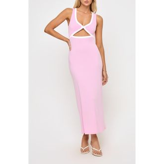 L*Space Steph Cutout Cover-Up Midi Dress in Rosewater at Nordstrom Rack, Size X-Small