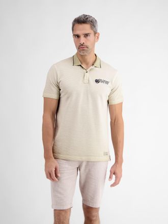 Lerros Poloshirt LERROS LERROS Sportliches Poloshirt, Herren, Gr. S, beige (light dune beige), 100% Baumwolle, ohne Ausschnitt, Shirts Poloshirt