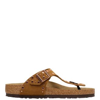 Birkenstock Flip Flops, female, Brown, Size: 11 US Gizeh Rivet