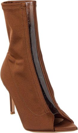 Gianvito Rossi Hiroko 85 Lycra & Vinyl Bootie