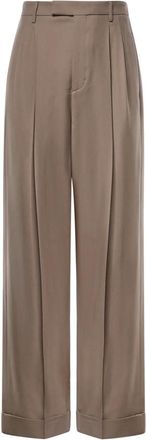 Valentino Garavani Wijde broek - Heren - Wijde Broeken - Beige - L - Broeken