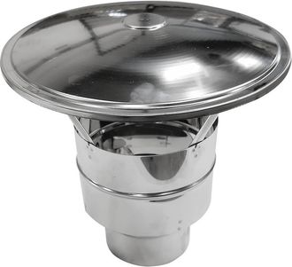 MBM Terminal De Extracci&oacute;n De Humos Tapa De Ventilaci&oacute;n De Acero Inoxidable Sus304, Di&aacute;metro 100 Mm