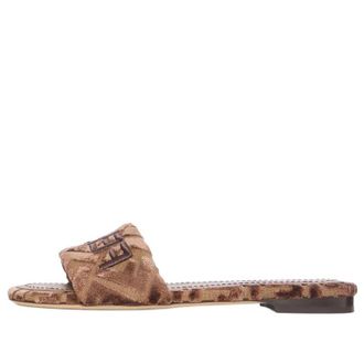 Fendi (WMNS) Fendi FW25 Sunshine Velvet Slide Brown 8R8092AY9ZF1TP1