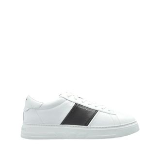 Emporio Armani Sneakers, male, White, Size: 11 US Sneaker Blanco Banda Marino Logo