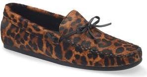 Madewell Meadow Genuine Calf Hair Driver Flat in Caramel Multi at Nordstrom Rack, Size 6.5