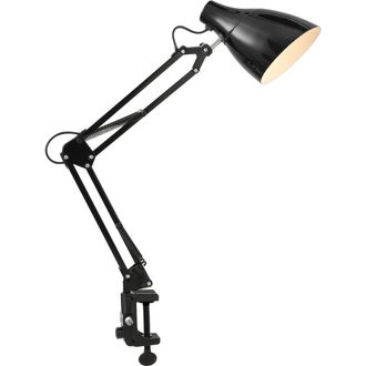 Jonathan Y Designs Odile Classic Industrial Adjustable Articulated Clamp-On LED Task Lamp in Black at Nordstrom