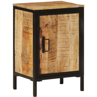 vidaXL Mueble De Ba&ntilde;o Madera Maciza De Mango Y Hierro 40x30x60 Cm Vidaxl