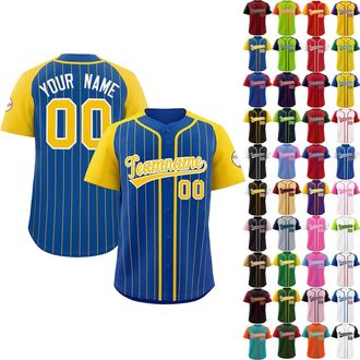 Generic Custom Baseball Jersey Hip Hop Sport Shirt Personalized Team Name Number Logo Baseball Shirts Sports Uniform for Men Women Youth 41