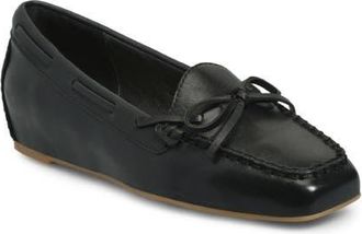 S&ouml;fft Pam Boat Shoe Loafer in Black at Nordstrom, Size 7.5