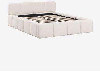 Sklum Cama con canapé abatible en tela bouclé Jolcem SKLUM 160 x 200 cm