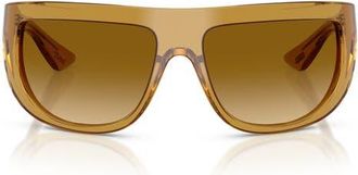 Oliver Peoples 65mm Khaite Irregular Sunglasses in Dark Honey /Amaretto Gradient at Nordstrom
