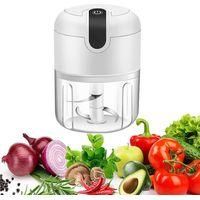 OEM Mini Picadora El&eacute;ctrica De Alimentos, Procesador De Alimentos Port&aacute;til Inal&aacute;mbrico, Picadora De Ajo, Picadora De Carne, Recargable Por Usb, Apta Para 