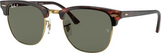 Ray-Ban Clubmaster Classic Zonnebril - unisex - Accessoires - Bruin - Maat: 49 MM