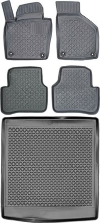 OEM Juego De Alfombrillas Para Coche Y Maletero Para Volkswagen Passat B7 Kombi (2010-2014)