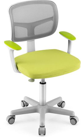 Costway Costway - Silla Para Escritorio Para Ni&ntilde;os, Silla Para Ordenador Para Ni&ntilde;os Con Altura Regulable, Ruedas Con Frenos, Silla Giratoria De Red Para Ni&ntilde;os