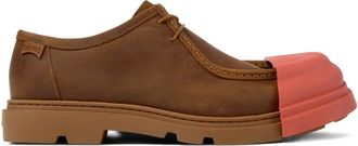 Camper Leren veterschoenen met neusdetail - Bruin