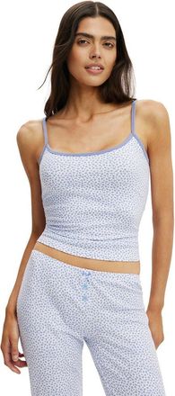 Cotton On Womens Dreamy Soft Longline Cami in Lorette Floral Daydream Blue at Nordstrom, Size Xx-Small
