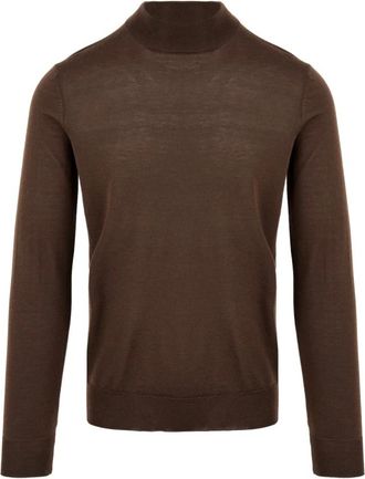 FILIPPO DE LAURENTIIS Lu 1Ml Rm 16R Turtleneck Sweater - Heren - Coltruien - Bruin - 3XL - Wol - Truien & Vesten