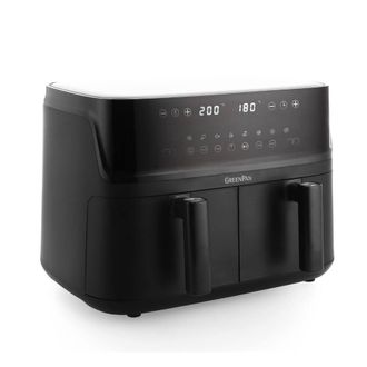 GreenPan GreenPan Switch Dual Air Fryer with Extra Large 10L Capacity, PFAS-Free Drawer in Black