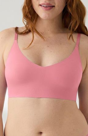 True & Co. The True Body Triangle Convertible Strap Bralette in Wild Rose at Nordstrom, Size Medium