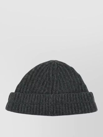 Maison Margiela harbor knit beanie hat ribbed turn up