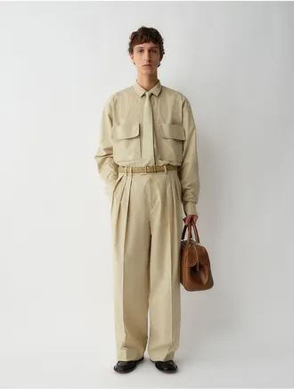 Calvin Klein Mens Baxter Pants - Beige - 46